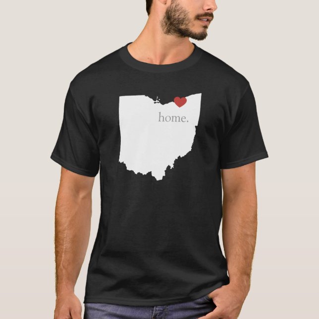 Camiseta El hogar es donde está el corazón - Ohio (Anverso)
