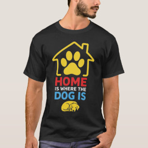Camiseta El hogar es donde está el perro