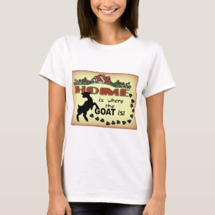 CAMISETA EL HOGAR ES DONDE ESTÁ LA CABRA