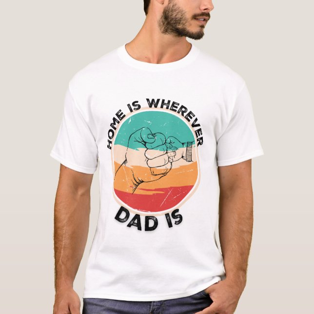 Camiseta El hogar es donde está papá (Anverso)