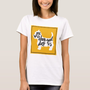 Camiseta El hogar es donde está su perro