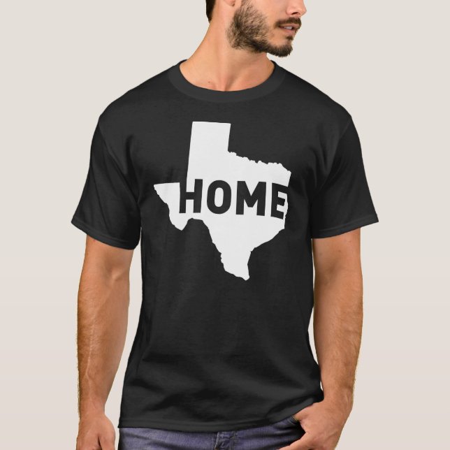 Camiseta El hogar es donde está Tejas (Anverso)