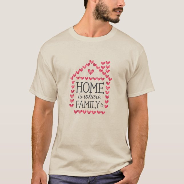 Camiseta El hogar es donde la familia está (Anverso)