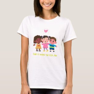 Camiseta El hogar es donde los niños son increíbles en la c