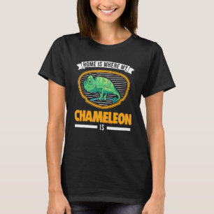 Camiseta El Hogar Es Donde Mi Chameleon Es