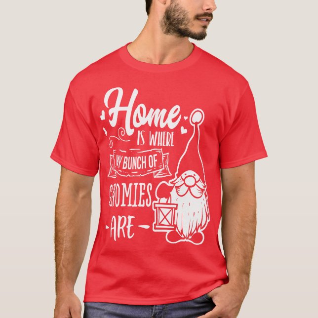 Camiseta El hogar es donde mi panda de gnomos está - Cute G (Anverso)