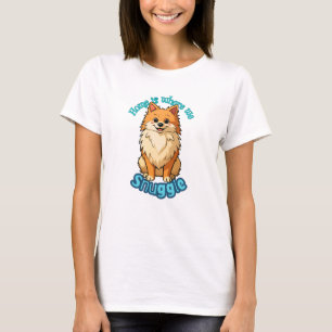 Camiseta El hogar es donde nos acurrucamos - Lindo Pomerani