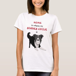 Camiseta El hogar es el lugar donde está Collie