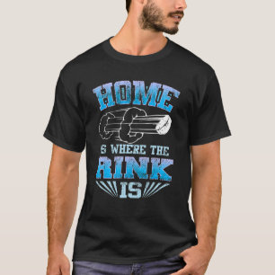 Camiseta El Hogar Retro Vintage Es Donde El Rink Es El Prev