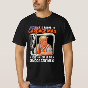 Camiseta El hombre basura favorito de Estados Unidos limpia