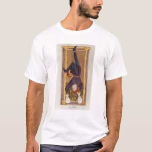 Camiseta El hombre colgado, carta de tarot, francesa