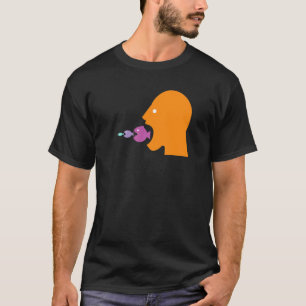 Camiseta El hombre come cadena de peces grandes, peces pequ