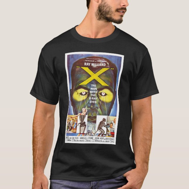 Camiseta El hombre con los ojos de la radiografía (Anverso)