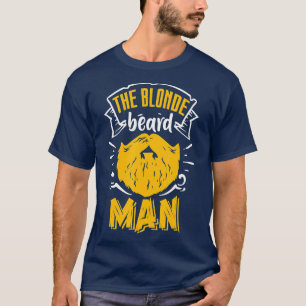 Camiseta El hombre de barba rubia barba hombros hombro padr
