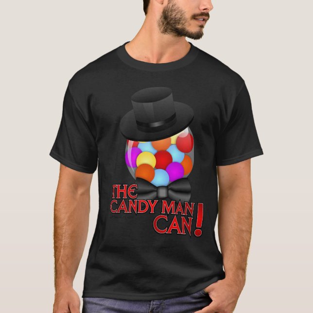Camiseta El hombre de caramelo puede - máquina con clase de (Anverso)