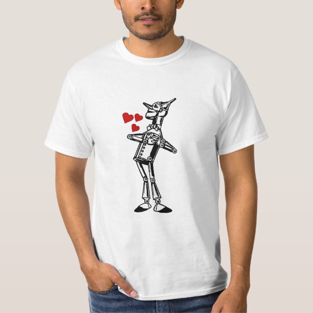 Camiseta El hombre de la lata tiene un corazón - ame el (Anverso)
