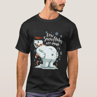 Camiseta El Hombre De Nieve Hace Regalo De Invierno A Los S
