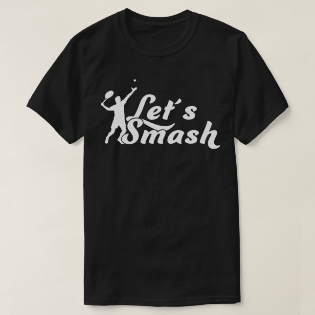 Camiseta El Hombre De Tenis Silhouette Sirve De Tenis A (Diseño del anverso)