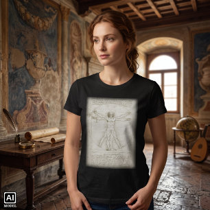 Camiseta El hombre de Vitruvio de Leonardo da Vinci