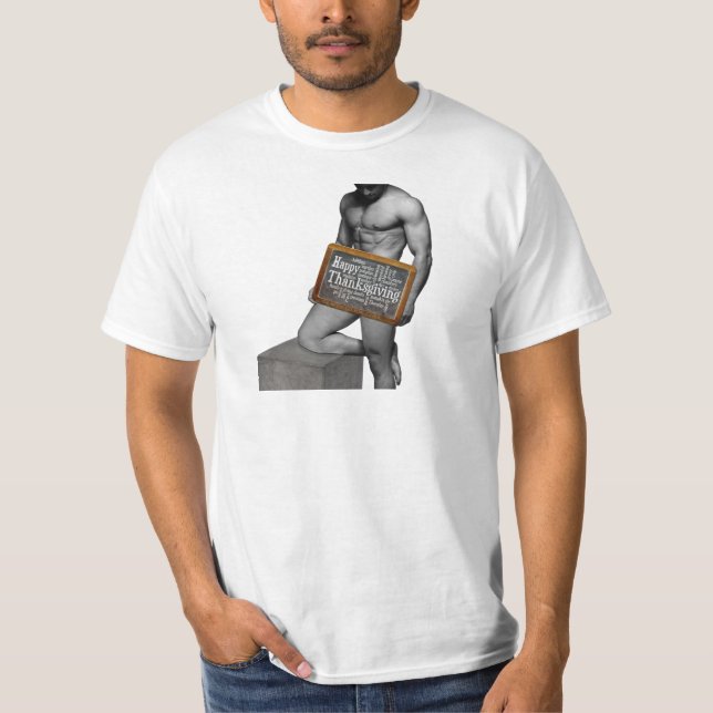 Camiseta El hombre del Día de Acción de Gracias de Slippery (Anverso)
