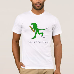 Camiseta El hombre del lagarto es francés. (Hombres)