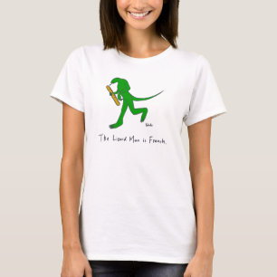 Camiseta El hombre del lagarto es francés. (Mujeres)