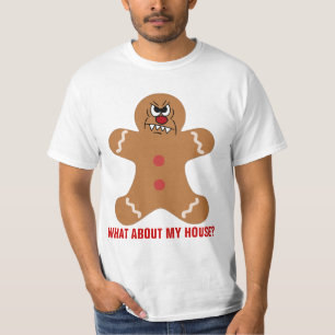 Camiseta El hombre del pan de jengibre asustado