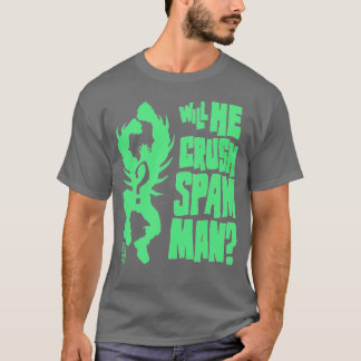 Camiseta Él HOMBRE del Spam del CHOQUE
