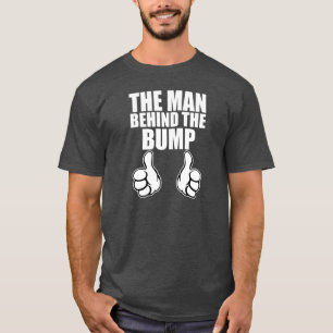 Camiseta El hombre detrás del papá divertido del topetón