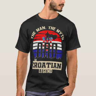 Camiseta El hombre el mito de la leyenda croata de papá pa