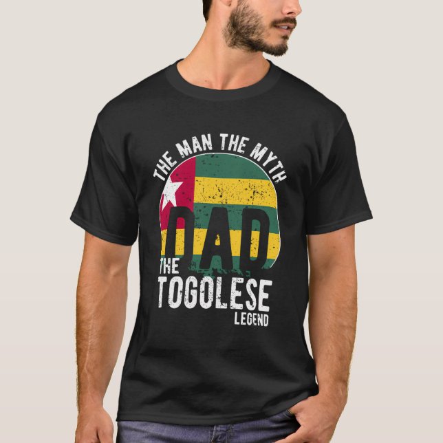 Camiseta El hombre el mito de la leyenda togolesa - papá to (Anverso)