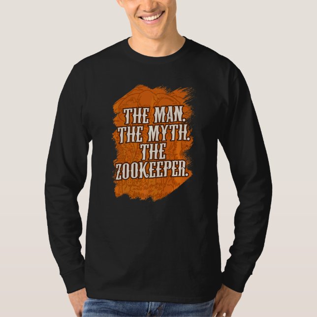 Camiseta El hombre el mito del Zookeeper Zoohold Animal K (Anverso)