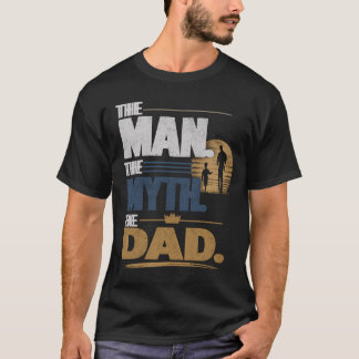 Camiseta El Hombre El Mito El Papá Silueta de Padre e Hijo