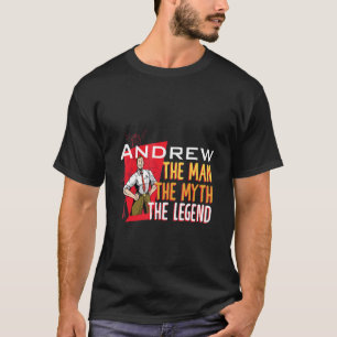Camiseta El hombre el mito la leyenda Andrew
