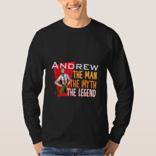 Camiseta El hombre el mito la leyenda Andrew