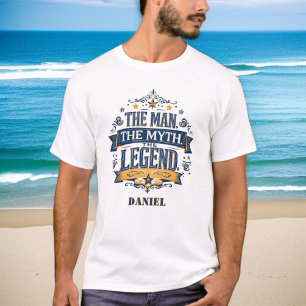 Camiseta El Hombre El Mito La Leyenda Día del Padre Vinta