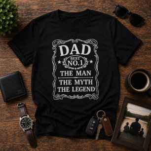Camiseta El hombre el mito la leyenda Día del padre vintage