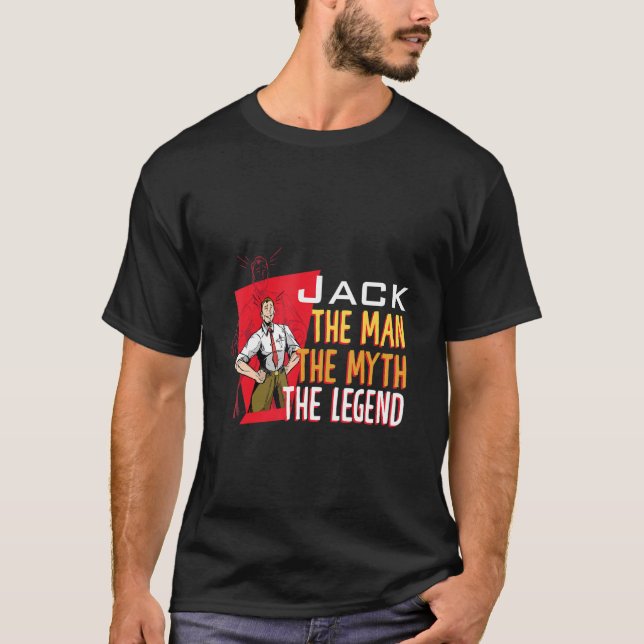 Camiseta El hombre el mito la leyenda Jack (Anverso)