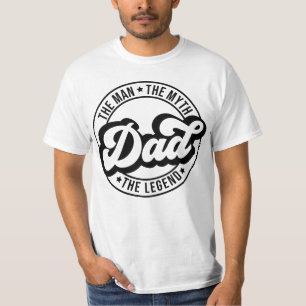 Camiseta El hombre el mito la leyenda padre papá papá papá 