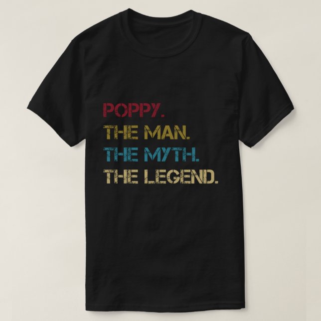 Camiseta El hombre el mito la leyenda padres regalo (Diseño del anverso)