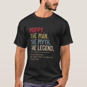 Camiseta El Hombre El Mito La Leyenda Que Conoce A Todos