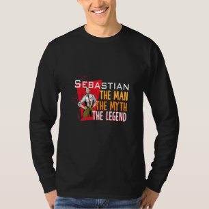 Camiseta El hombre el mito la leyenda Sebastian Premium