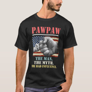 Camiseta El hombre, el mito, la mala influencia del estadou