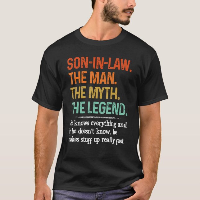 Camiseta El Hombre Es El Mito De La Leyenda El Día Del Padr