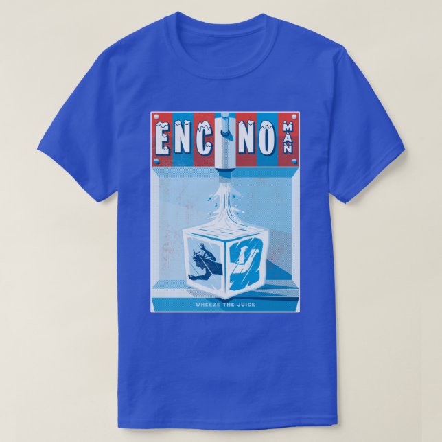 Camiseta El Hombre Gráfico Del Encino Agita El Jugo (Diseño del anverso)