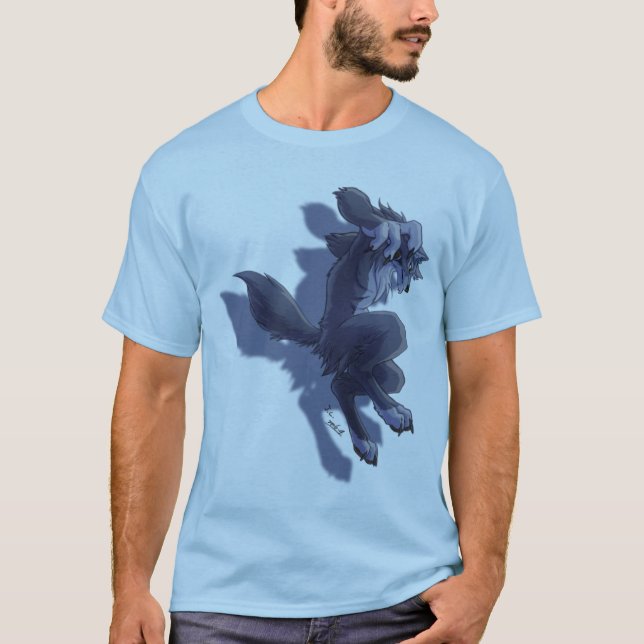 Camiseta El hombre lobo salta (Anverso)