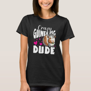 Camiseta El Hombre Loco De Guinea Pig Dude Gráfica Animal L