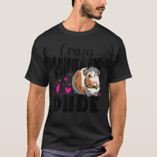 Camiseta El Hombre Loco De Guinea Pig Dude Gráfica Animal L