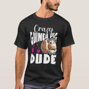 Camiseta El Hombre Loco De Guinea Pig Dude Gráfica Animal L