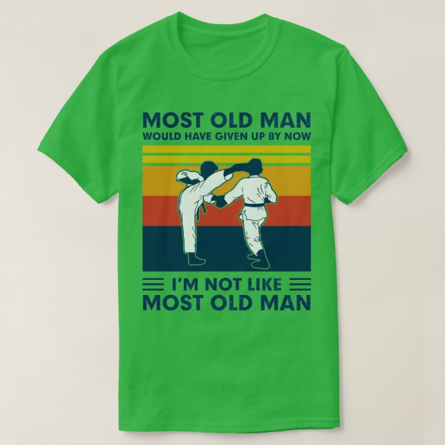 Camiseta El hombre mayor es gracioso Jiu Jitsu Lover (Diseño del anverso)